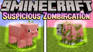 Suspicious Zombification Mod (1.21.11, 1.20.1) – Zombifying Animals