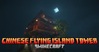 Chinese Flying Island Tower Mod (1.21.11, 1.20.1) – A Floating Fortress Of Culture