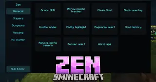 Zen Mod (1.21.10, 1.18.9) – Cleaner UI, Better Focus