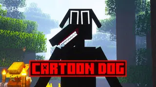 Cartoon Dog Cave Dweller Mod (1.19.2) – Outrun a Barking Stalker in the Dark