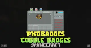 PKGBadges Cobble Badges Mod (1.21.1, 1.20.1) – Hand Out Real Gym Badges