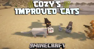 Cozy's Improved Cats Mod (1.21.11, 1.20.1) – Transform Tamed Cats