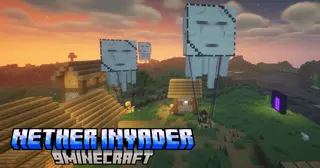 Nether Invader Mod (1.21.11, 1.20.1) – Piglins Raid Your World