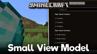 Small View Model Mod (1.21.11, 1.20.1) – Stop Held Items Blocking Your View