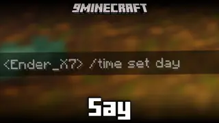 Say Mod (1.21.11, 1.20.6) – Send Commands As Raw Text Messages