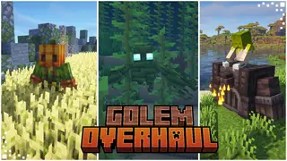 Golem Overhaul Mod (1.21.1, 1.20.1) – Protect Your Base and Crops with Golems