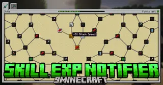 Skill Exp Notifier Mod (1.21.11, 1.20.1) – Configurable XP Popups