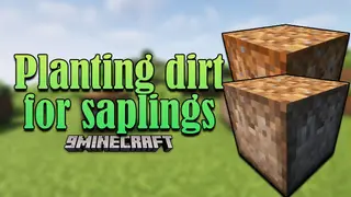 Planting Dirt for Saplings Mod (1.21.11, 1.20.1) – Automatic Planter