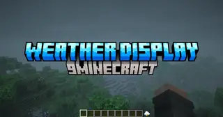 Weather Display Mod (1.21.11, 1.21.1) – Check The Weather Without Leaving Your Base