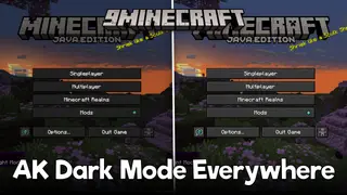 AK Dark Mode Everywhere Mod (1.20.1, 1.19.2) – Configurable Dark GUI