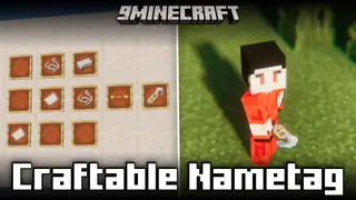 Craftable Nametag Mod (1.21.11, 1.21.1) – Adds A Crafting Recipe For Nametags