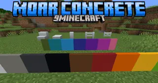 Moar Concrete Mod (1.21.11, 1.21.1) – Design Modern Builds in Every Color