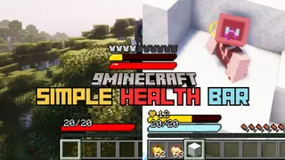 Simple Health Bar Mod (1.21.11, 1.20.1) – Replaces Default Health Display