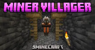 Miner Villager Mod (1.20.1, 1.19.4) – A New Reason to Explore Old Mineshafts