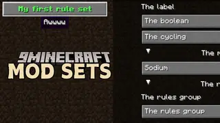 Mod Sets Mod (1.21.11, 1.20.1) – Enable or Disable Mods In-game