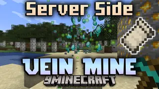 Server Side Vein Mine Mod (1.21.11, 1.20.1) – Multiplayer Vein Mining Without Client Mods
