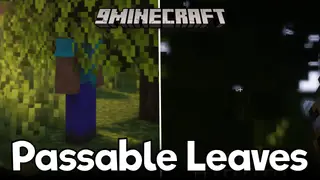 Kurisu-Null Passable Leaves Mod (1.20.4, 1.20.1) – Mobs And Players Can Phase Through Leaves