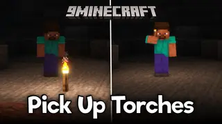 Pick Up Torches Mod (1.20.6, 1.20.1) – Explore Caves Without Leaving Lights