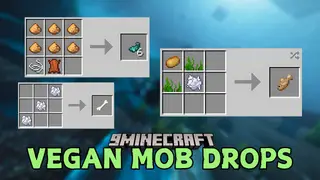 Vegan Mob Drops Mod (1.21.11, 1.20.1) – Recipes to Craft Mob Drops