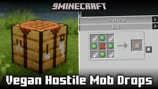 Vegan Hostile Mob Drops Mod (1.21.11, 1.20.1) – Recipes For Hostile Mob Drops