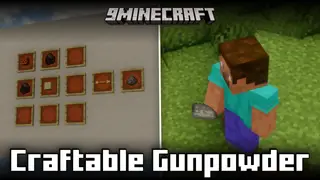 Craftable Gunpowder Mod (1.21.11, 1.20.1) – Cheap Gunpowder Crafting