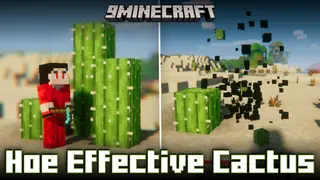 Hoe Effective Cactus Mod (1.21.11, 1.20.1) – Mine Cacti Faster Using Hoes