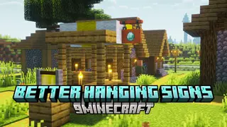 Better Hanging Signs Mod (1.21.11, 1.20.1) – Enables Placement of Items on Hanging Signs
