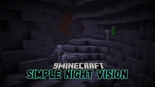 Simple Night Vision Mod (1.21.11, 1.20.1) – Permanent Night Vision for Everyone