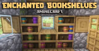 Enchanted Bookshelves Mod (1.21.11, 1.21.1) – Make Your Library Sparkle