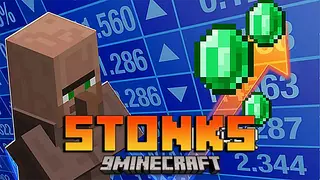 Stonks Mod (1.21.10, 1.20.1) – Villager Faces Meme