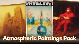 Atmospheric Paintings Pack Mod (1.21.4, 1.20.1) – Pixelated Real Life Paintings