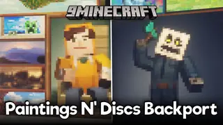 Paintings N Discs Backport Mod (1.21.1, 1.20.1) – New Content In Older Versions