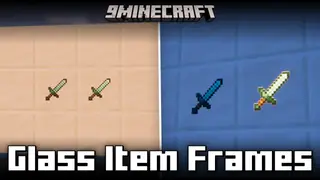 Glass Item Frames Mod (1.21.10, 1.21) – Invisible Glass Frames