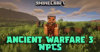 Ancient Warfare 3 NPCs Mod (1.21.1, 1.21) – Farmers, Lumberjacks, Miners