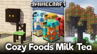 Cozy Foods Milk Tea Mod (1.21.1, 1.20.1) – Everything Needed To Build A Tea Stall