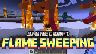 Flame Sweeping Mod (1.20.6, 1.20.1) – Set Entire Hordes of Mobs on Fire