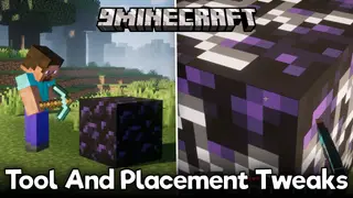 Tool And Placement Tweaks Mod (1.21.1, 1.20.1) – Modify Blocks Hardness And Durability