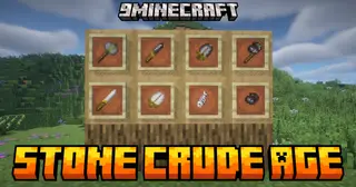 Stone Crude Age Mod (1.21.1, 1.20.1) – No More Punching Trees to Start