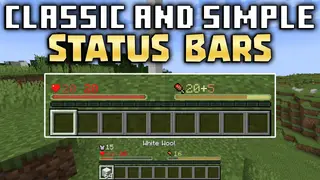 Classic And Simple Status Bars Mod (1.20.2, 1.20.1) – Read Your Vitals Faster