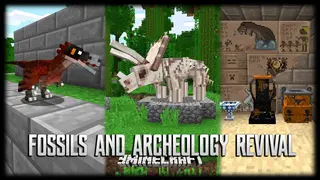 Fossils and Archeology Revival Mod (1.20.1, 1.19.2) – Prehistoric Creatures