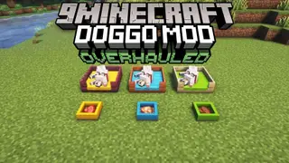 Doggo Mod Overhauled Mod (1.20.2, 1.20.1) – Enhanced Dog Behavior and Cosmetic Upgrades
