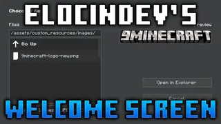 ElocinDev's Welcome Screen Mod (1.21.1, 1.20.1) – Set the Tone