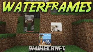 WATERFrAMES Mod (1.21.5, 1.20.1) – Image Displaying, Show Pictures, Videos