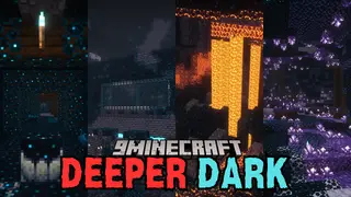 Deeper Dark Mod (1.21.10, 1.20.1) – New Dimension with Sculk-Covered Caverns