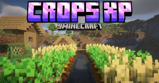 Crops XP Mod (1.21.10, 1.21.1) – Earn Experience From Farming
