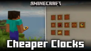 Cheaper Clocks Mod (1.21.10, 1.20.1) – Makes Clocks Cheaper To Craft