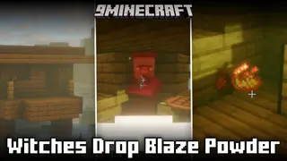 Witches Drop Blaze Powder Mod (1.21.10, 1.20.1) – Edits Witch Loot Table