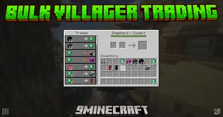 Bulk Villager Trading Mod (1.20.6, 1.20.1) – Auto-Restock Villager Trade Menu