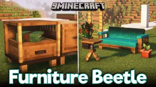 Furniture Beetle Mod (1.20.1, 1.19.2) – Build a Cozy Vanilla Living Room