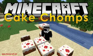 Cake Chomps Mod (1.21.10, 1.20.1) – Sound & Crumb Particles When Eating Cake